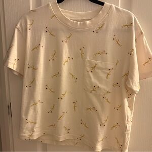 Madewell Daisy Sketch Easy Crop Tee